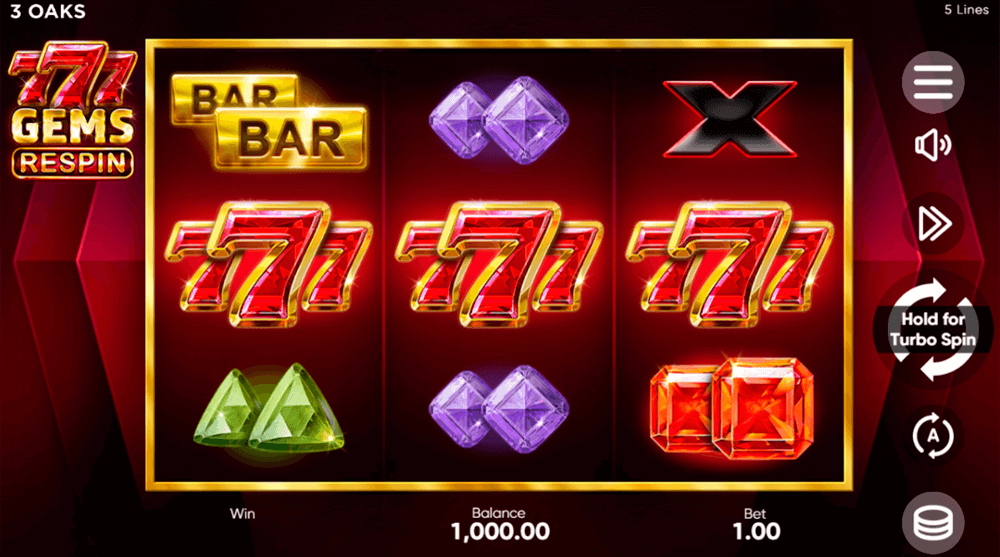 777 Gems Respin Key Details