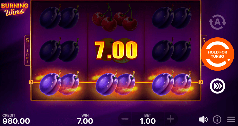 Burning Wins Classic 5 Lines Bonuses Burning Wins Classic 5 Lines Bonuses